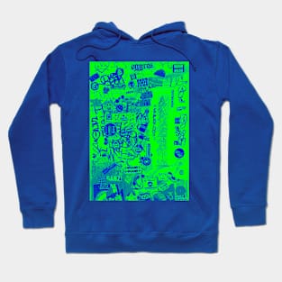 Street Green Design Pop Art Style NYC Hoodie